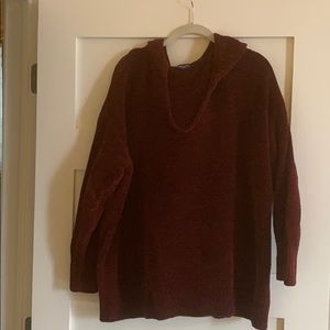 Chenille, burgundy hoody - Splendid Large